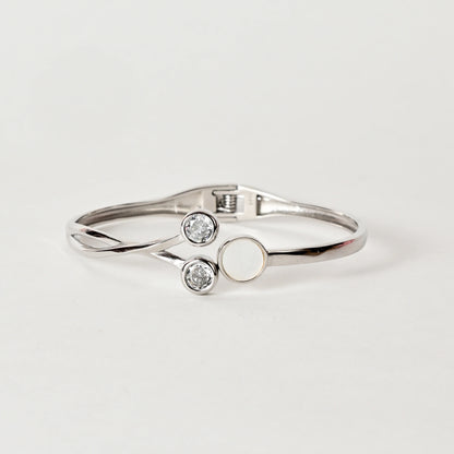 Bindu 925 Silver Flexi Kada Bangle