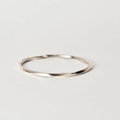 Shreeja 925 Silver Minimalist Everyday Bangle