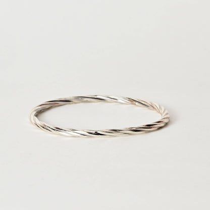 Oorja 925 Silver Minimalist Everyday Bangle