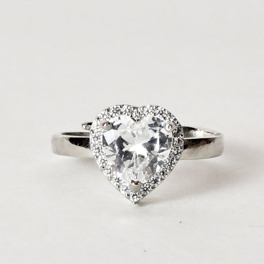 Dilbar 925 Silver Solitaire Ring