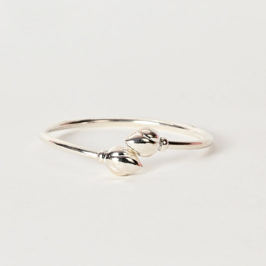 Poorna 925 Silver Flexi Kada Bangle