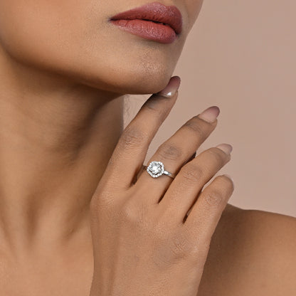 Kusum 925 Silver Adjustable Ring