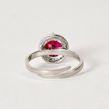 Gulaab Chunky 925 Silver Cocktail Ring