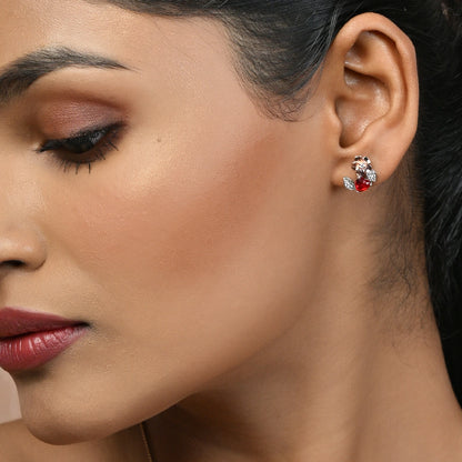 Maanik 925 Silver Designer Pendant & Earrings Set