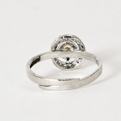 Aabha - Yellow 925 Silver Adjustable Ring