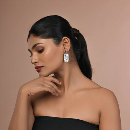 Chitra 925 Silver Dangler Earrings