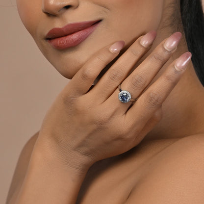 Neelima Chunky 925 Silver Cocktail Ring